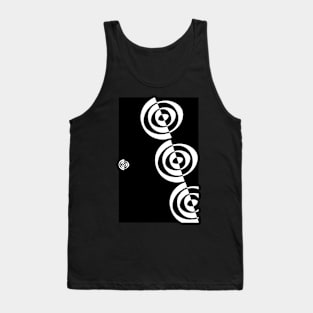 black n white spirals Tank Top